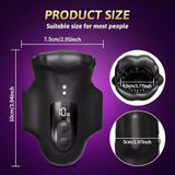 Máy Tự Sướng Massage Tập Dương Vật Nam Giới Giả Dạng Bờ Môi Đen Rung Nhiều Tần Số Cao Cấp