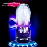 Cốc âm đạo tự sướng dành cho nam giới thiết kế Silicone Trong Suốt Snail Cup gân gai nổi bên trong chính hãng