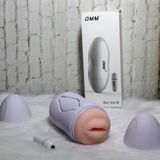 Cốc âm đạo dành cho nam giới Cầm Tay 2 Đầu DMM Có Rung 1 Âm Đạo 1 Miệng Bú Mút Chính Hãng