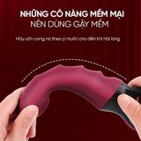 Cây Massage Ngón Tay Có Khoá Nhiều Chế Độ Cong Mềm Dẽo Đầu Ngón Có Ngoáy