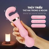 Chày Rung Silicone Massage 2 Đầu Mềm Dẽo Kích Thích Cực Mạnh Đa Chế Độ Aphojoy Cao Cấp - Sạc Điện