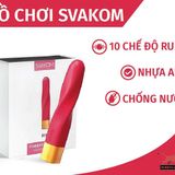 Thanh Rung Xoắn Massage Kích Thích Điểm G Phái Nữ Giả Son Môi SVAKOM FINN Chính Hãng