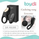 Vòng massage cao cấp dành cho nam giới Erocome nhiều chế độ rung chính hãng 