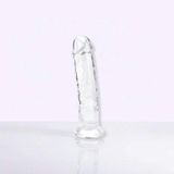 DƯƠNG VẬT GIẢ TRONG SUỐT GLEAM DILDO MỀM DẺO SIZE 15.5CM