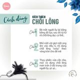 Chổi vẫy lông đen mềm massage dành cho nữ giới giải toả quét mạng nhện chính hãng