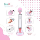 Máy massage cao cấp dành cho nữ giới giải toả  2 đầu nhiều chế độ rung  chính hãng 