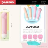 Máy Lilo Bullet massage mini cao cấp dành cho nữ giới giải toả  nhiều chế độ rung chính hãng