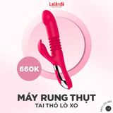 Máy massage cao cấp dành cho nữ giới giải toả có nhán Tai Thỏ nhiều chế độ rung thụt chính hãng 