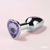 BUTTPLUG TRÁI TIM 2.4CM CHO NEWBIE NHIỀU MÀU