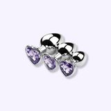 BUTTPLUG TRÁI TIM 2.4CM CHO NEWBIE NHIỀU MÀU