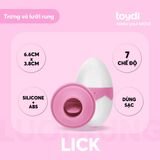 Trứng rung Lick massage cao cấp dành cho nữ giới giải toả 7 chế độ rung khác nhau chính hãng