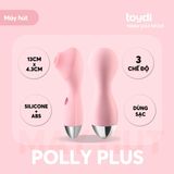 Máy massage cầm tay cao cấp hút nhũ hoa và hột G nhiều chế độ mút Kiss Polly C&G chính hãng