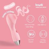 Máy massage cầm tay cao cấp hút nhũ hoa và hột G nhiều chế độ mút Kiss Polly C&G chính hãng