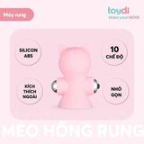 Máy Rung Đầu Ti Kích Thích Điểm G Mèo Hồng Chính Hãng