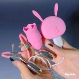 MÁY RUNG KẸP TI GEMINI CÓ LƯỠI LIẾM ĐIỀU KHIỂN TỪ XA REMOTE 10 CHẾ ĐỘ