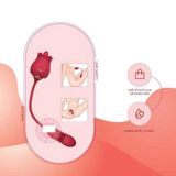 Trứng Rung Lưỡi Liếm Hình Bông Hồng Rung Thụt 10 Chế Độ Chính Hãng