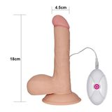 Dương Vật Dính Tường Lovetoy Ultra Soft Dude 7.5 Có Rung dành cho nữ giới chính hãng