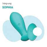 Trứng Rung Silicone Mềm Mại Kháng Nước Cao Cấp Sophia 10 Chế Độ Rung - Sạc Điện