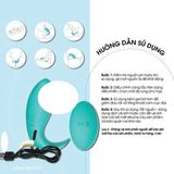 Trứng Rung Silicone Mềm Mại Kháng Nước Cao Cấp Sophia 10 Chế Độ Rung - Sạc Điện