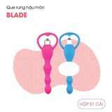 Que Rung Hậu Môn Silicone Cao Cấp Rung Đa Chế Độ Blade - dùng Pin