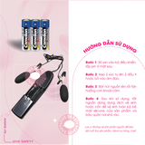 Kẹp Vú Kích Thích Đầu Ti Baile Rung Đa Tần Số cho nữ giới chính hãng