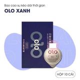 Bao Cao Su Kéo Dài Thời Gian, Mát Lạnh Olo Xanh - Hộp 10 Cái 377954