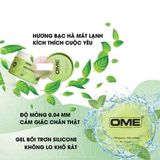 Bao Cao Su Siêu Mỏng Ome Invisible Mát Lạnh - Hộp 10 Cái 377983