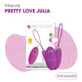 Trứng Rung Điều Khiển Từ Xa Cao Cấp Pretty Love Julia Chính Hãng