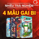 Bao cao su Dragon - Gân gai và bi lớn - Hộp 2 bao gân gai lớn + 1 bao siêu mỏng (Giao ngẫu nhiên) 378230