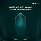 Bao cao su OLO 0.01 Đen - Siêu mỏng, hương vani - Hộp 10 cái 378258