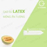 Bao cao su Nakanishi - Siêu mỏng 0.03mm - Hương dưa lưới - Hộp 4 cái 378261