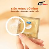 Bao cao su Durex Fetherlite Feel Siêu mỏng nhiều gel  Hộp 12 cái cao cấp chính hãng