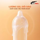 Bao cao su Durex Fetherlite Feel Siêu mỏng nhiều gel  Hộp 12 cái cao cấp chính hãng