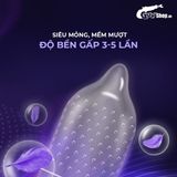 Bao cao su Shell Play Jelly 6 tính năng Hộp 10 cái 1 vòng đeo kéo dài thời gian cao cấp chính hãng
