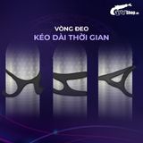 Bao cao su Shell Play Jelly 6 tính năng Hộp 10 cái 1 vòng đeo kéo dài thời gian cao cấp chính hãng