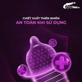 Bao cao su Shell Play Choker 6 tính năng Hộp 10 cái 1 vòng đeo kéo dài thời gian cao cấp chính hãng