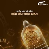 Bao cao su Shell Play Circle 6 tính năng Hộp 10 cái 1 vòng đeo kéo dài thời gian cao cấp chính hãng