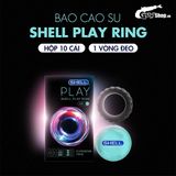 Bao cao su Shell Play Ring 6 tính năng Hộp 10 cái 1 vòng đeo kéo dài thời gian cao cấp chính hãng