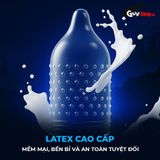 Bao cao su Shell Love Bead  Gân nổi kéo dài thời gian bi tăng 1.5cm  Hộp 5 cái cao cấp chính hãng