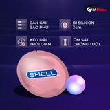 Bao cao su Shell Giant Entering Gân nổi bi tăng 3cm  Hộp 10 cái cao cấp chính hãng