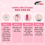 Bao cao su Shell Giant Entering Gân nổi bi tăng 3cm  Hộp 10 cái cao cấp chính hãng