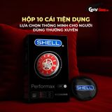 Bao cao su Shell Performax 6 in 1  Kéo dài thời gian  Hộp 10 cái cao cấp chính hãng