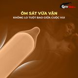 Bao cao su Shell Sensitive Prolong Siêu mỏng 0.03mm kéo dài thời gian  Hộp 10 cái cao cấp chính hãng