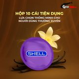 Bao cao su Shell Sensitive Prolong Siêu mỏng 0.03mm kéo dài thời gian  Hộp 10 cái cao cấp chính hãng
