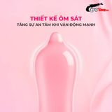 Bao cao su Okamoto 0.03 Hyaluronic Acid Siêu mỏng bôi trơn dưỡng ẩm  Hộp 3 cái cao cấp chính hãng