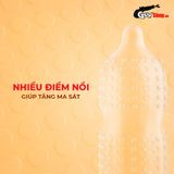 Bao cao su Sagami Dotty G Mint Are Are - Siêu điểm nổi, nhiều gel - Hộp 10 cái cao cấp chính hãng