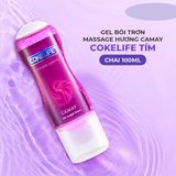Gel massage hương camay Cokelife tím - Chai 100ml cao cấp chính hãng