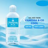 Gel Vanessa & Co Cool mát lạnh, gốc nước - Chai 200ml cao cấp chính hãng