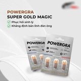 Viên uống tăng kích thước, kéo dài thời gian Powergra For Men (Super Gold Magic) - Vỉ 3 viên 378645