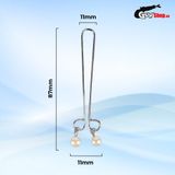 Kẹp vú kích thích đầu ti Chisa Senuelo Fetish Fantasy Pearl Nipple Clamps 378748